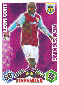 Leon Cort Burnley 2009/10 Topps Match Attax New Signing #EX66